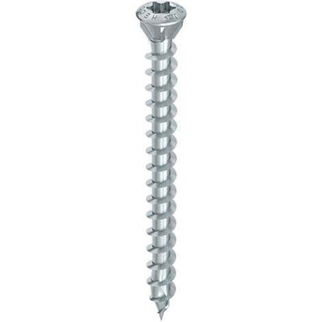 Tornillo especial para suelos HECO-Topix-Plus - Ø4,5x70mm - Cabeza avellanada con nervios avellanados - Rosca total - T20 - Caja de 200 - 60766