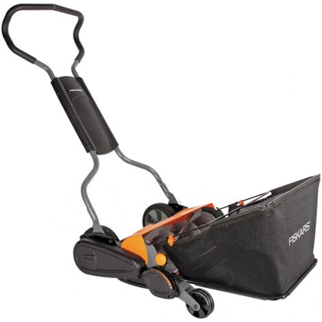 Cortacésped de carrete StaySharp Max + recogedor de césped