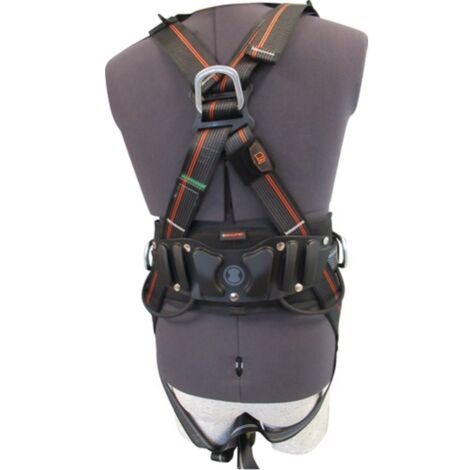 Nucleon Security Harness En361: 2002.En358: 2018 Negro / Naranja / Anthraille.M / Xxl