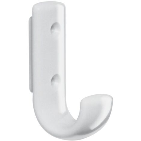 Perchero 477.90.060 sencillo A.48mm PA gris claro 97 H.75mm HEWI