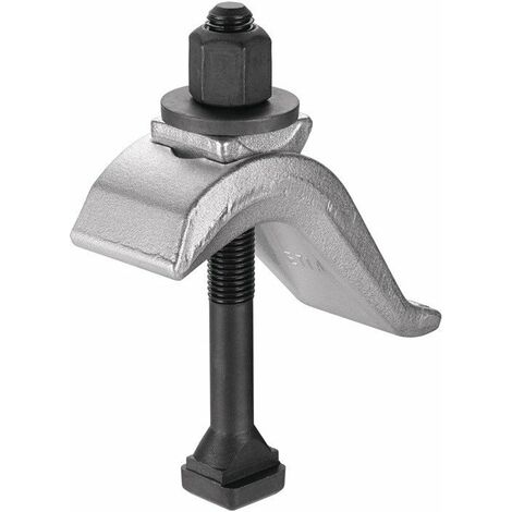 Garra de sujeción No. 6321 para ranura en T 22 mm Sujeción H.0-85mm M20x22x200mm AMF