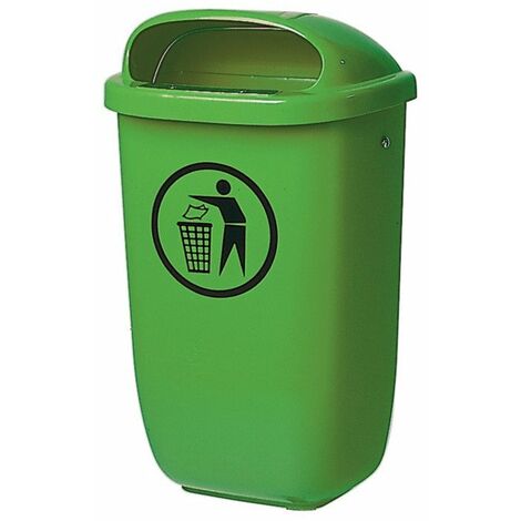 Cubo de basura A650xL395xF250mm 50l verde SULO