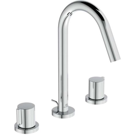 Mezclador de lavabo con 3 orificios JOY saliente 127 mm cromado con vaciador IDEAL STANDARD (1/3)
