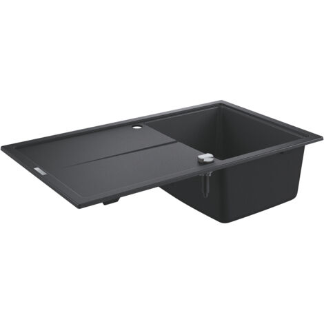 Fregadero composite con escurridor color negro granito 1000x500 K400 Grohe