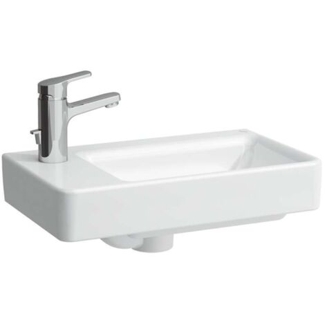 LAUFEN PRO S lavabo con enjuague manual, lavabo a la derecha, 1