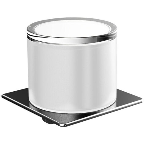 Vaso telescópico con dispensador de jabón líquido ART en cristal cromado satinado EMCO (1/5)