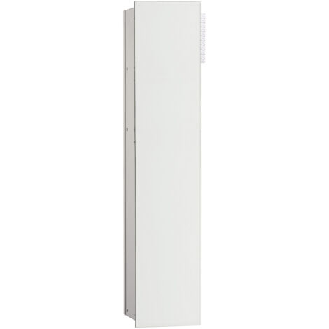 Módulo WC armario 2.0.1 puertas. izquierda ARRIBA. 811 mm. EB.alu sin marco / blanco óptico (1/5)