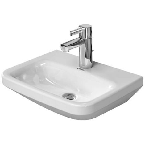 Duravit DURASTYLE lavabo sin rebosadero con plataforma para grifería 450x335mm 1 orificio para grifería blanco (1/3)