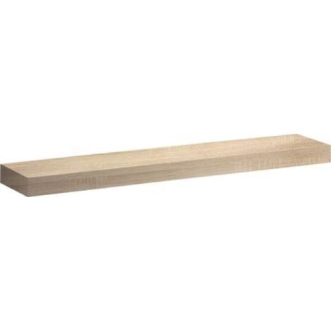 Estante de pared Geberit iCon: Ancho 90 cm, Alto 5 cm, Fondo 16,5 cm, Roble natural / Melamina estructurada con madera