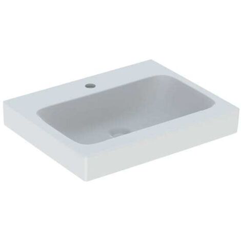 Lavabo Geberit iCon con orificio para grifería sin rebosadero 600x485mm blanco