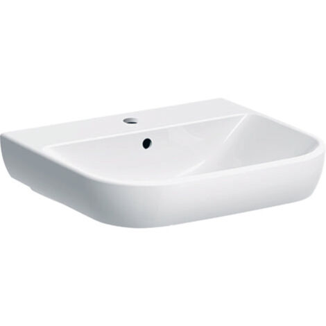 Lavabo Geberit Smyle 500227, 55x48cm, con agujero para grifo y