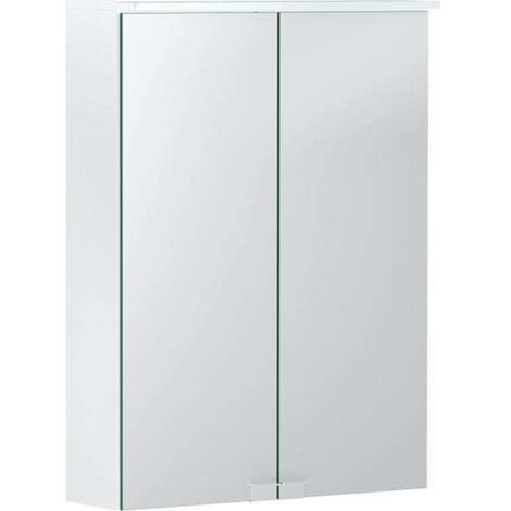 Mueble de baño básico con iluminación. dos puertas. Los 50x67,5x14cm (1/3)