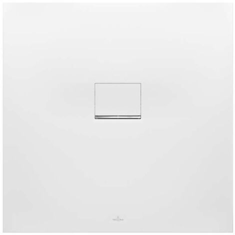 Villeroy & Boch Squaro Infinity - Plato de ducha, 90x90 cm, Quaryl, Stone White UDQ9090SQI1V-RW (1/4)
