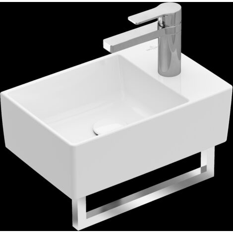 Memento 2.0, Lavabo, 400 x 260 mm, Rectangular, para grifería de 1 orificio, orificio para grifo perforado, sin rebosadero, Los modelos sin rebosadero deben estar equipados con un desagüe no cerrable, (1/2)