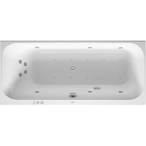 Bañera de hidromasaje Duravit Happy D.2, versión empotrada, 1