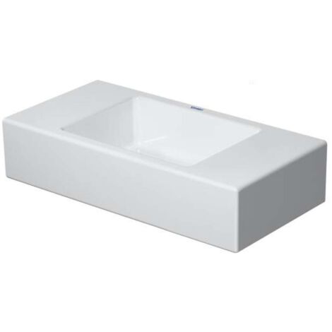 Lavamanos Duravit VERO AIR sin rebosadero con plataforma para grifería 500x250mm sin orificio para grifería blanco (1/5)