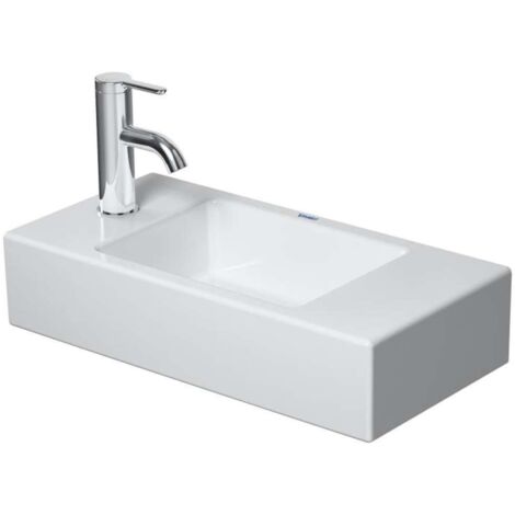 Lavamanos Duravit VERO AIR sin rebosadero con plataforma para grifería 500x250mm 1 orificio para grifería li we (1/2)