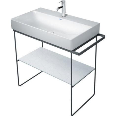 Soporte metálico DURASQUARE para suelo, regulable en altura + 50 mm f WT 235380 cromado (1/3)