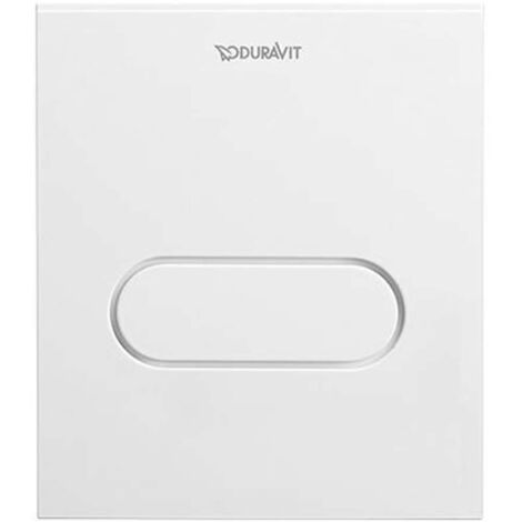Placa gatillo DURASYSTEM A1 130x150mm para urinario, plástico blanco (1/2)