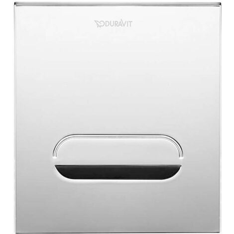 Placa de accionamiento DURASYSTEM A2 130x150mm Pila de inodoro, vidrio blanco DURAVIT (1/2)