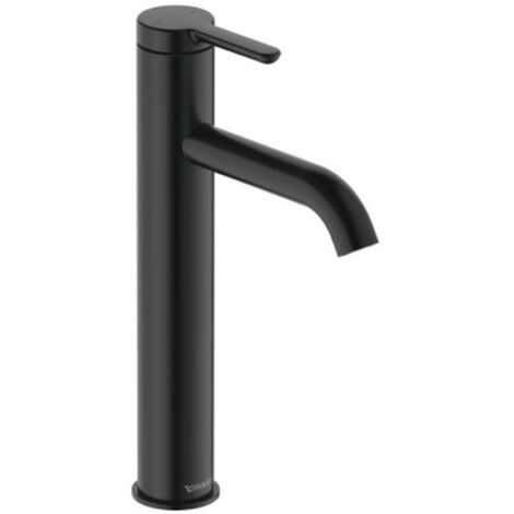 tirador para lavabo L, altura 262, saliente 136 mm Negro mate (1/3)