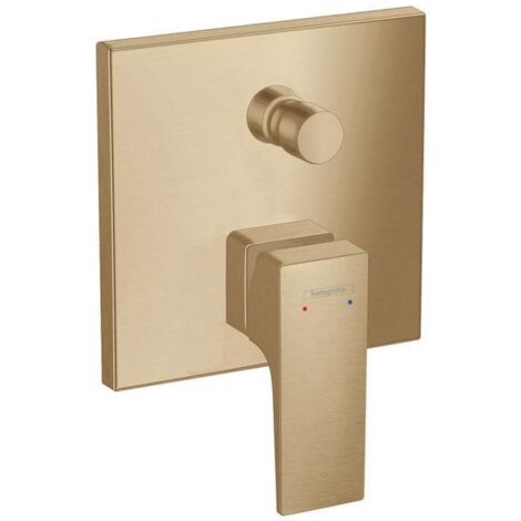 Mezclador de bañera HG para instalación empotrada Metropol F-Set BBR con combinación de seguridad. (1/3)