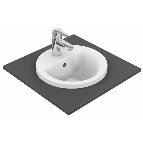 CONNECT lavabo encastrable redondo 380mm blanco