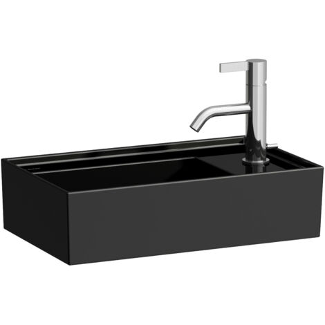 LAUFEN Kartell Lavabo con enjuague manual, repisa de grifería a