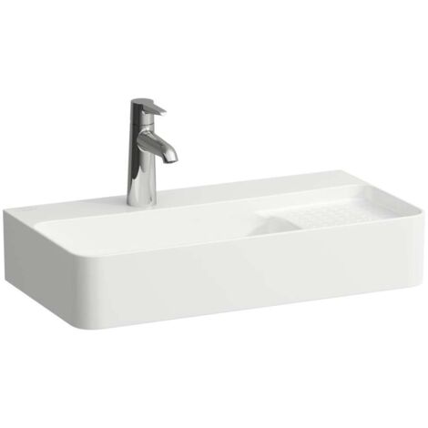 Lavabo VAL COMPACT 600 x 315 mm, 1 orificio para grifería, con rebosadero blanco LAUFEN (1/2)