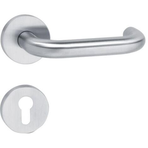 Tirador de puerta 111XAH11.130 acero inoxidable XA para grosor de puerta 38,1 - 48,0 mm PZ redondo DIN izquierdo / derecho HEWI (1/4)