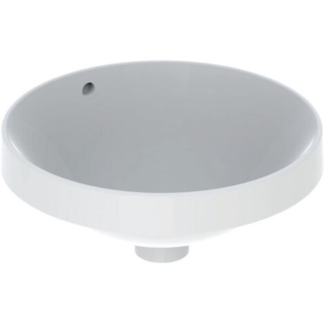 Lavabo encastrado VariForm de Geberit, redondo, 400 mm, sin