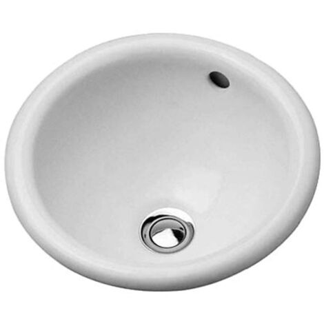 DURAVIT ARCHITEC BALI lavabo encastrable con rebosadero sin orificio para grifería B d : 335mm sin orificio para grifería blanco
