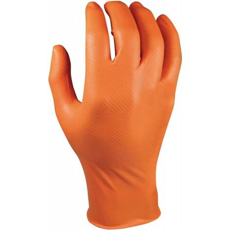 CUATROGASA GUANTE NITRILO EXTREME GRIP NARANJA