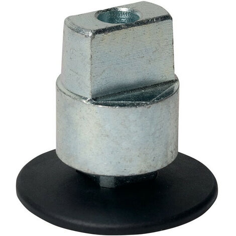 Eje pasante para extensión BTS 12,5 mm plano cónico galvanizado DIN derecho e izquierdo