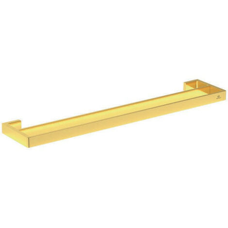 Barra de toalla CONCA doble, cuadrada, 600 mm dorado cepillado IDEAL STANDARD (1/3)