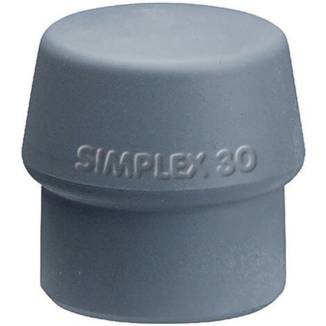 Cabeza de martillo facial flexible Simplex-D.80mm TPE-MENTO. Dodder gris medio (1/2)