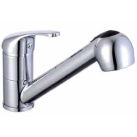 Monomando monopedido con ducha de enjuague cromado - Hoga 97700 Supra
