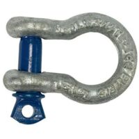 Grilletes, rizados, alto resistencia .Acero 6,0mm-1/4" (por 10)