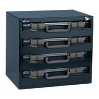 Caja fuerte para surtido 452xP405xA330mm 4 compartimentos con cajas para surtido