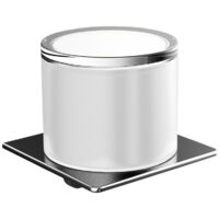 Vaso telescópico con dispensador de jabón líquido ART en cristal cromado satinado EMCO