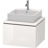 Consola baja L-CUBE 400x620x547mm blanco brillo falta