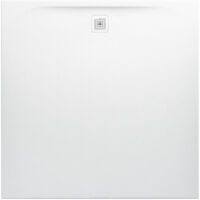 Plato de ducha cuadrado LAUFEN PRO, desagüe lateral 1500 x 1500 x 40 mm blanco mate LAUFEN