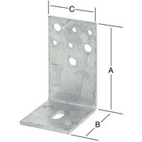Cuadrado 70x60x110 mm de acero, galvanizado caliente, pesado
