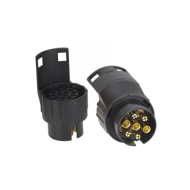 PKW Anhänger Anhängerzubehör Adapter kurz Miniadapter 7 auf 13 polig 45 mm