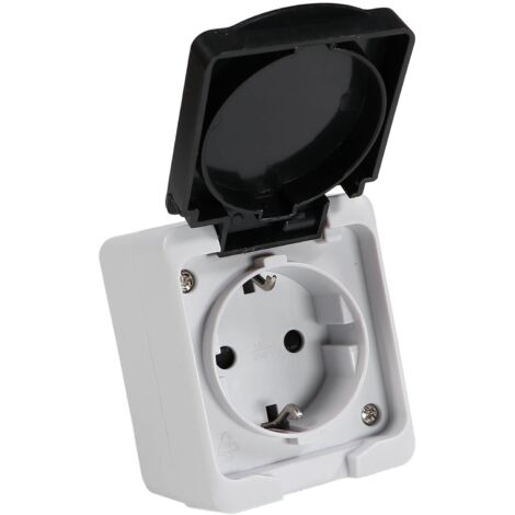 REV AquaMini Aufputz Feuchtraum Steckdose IP54 kompakt mini (1/5)