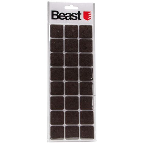 24 selbstklebende Filzgleiter 28x28mm schwarz Möbelgleiter Bodenschutz Gleiter (1/2)