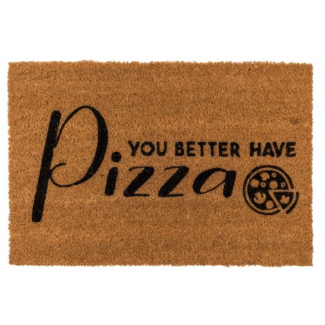 Fußabtreter Pizza Kokosfaser Fußmatte 60x40 cm Abtreter Pizzafan (1/3)