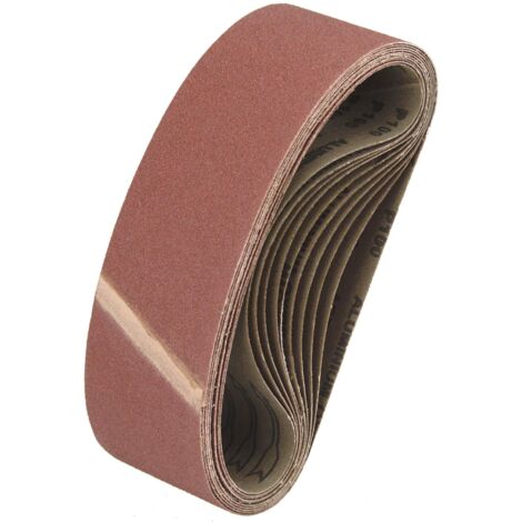 10 Schleifbänder 75x533mm Körnung 180