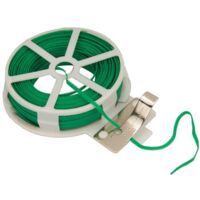 Garten Blumen Bindedraht Gartendraht 30m Rolle mit Abschneider