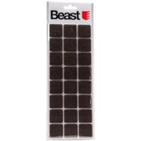 24 selbstklebende Filzgleiter 28x28mm schwarz Möbelgleiter Bodenschutz Gleiter